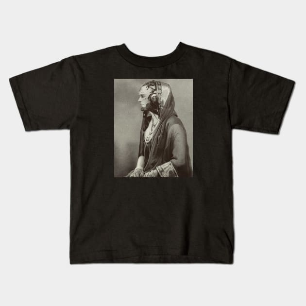 Robot praying Kids T-Shirt by iamshettyyy